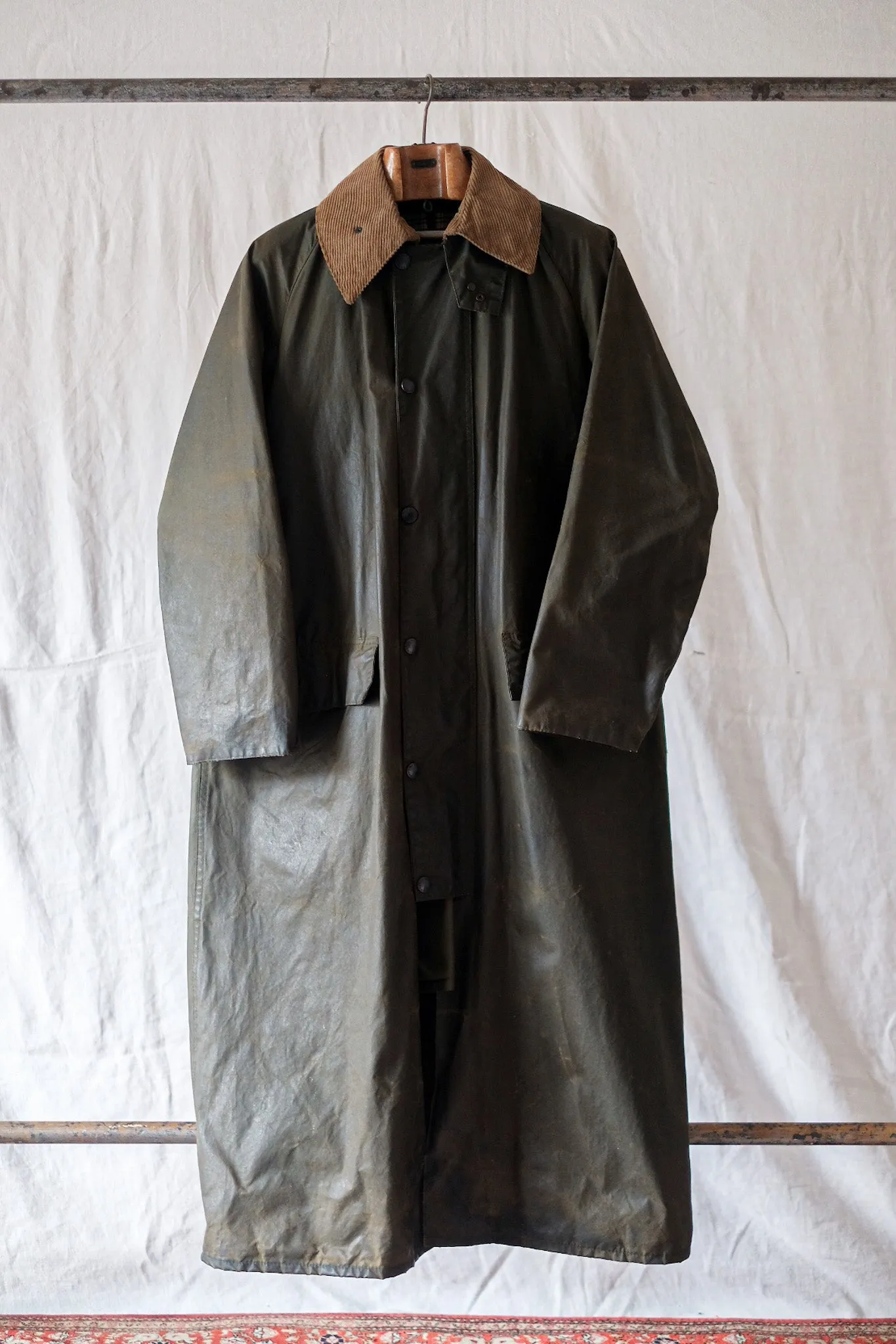 【~80's】Vintage Barbour "BURGHLEY" 2 Crest Size.36