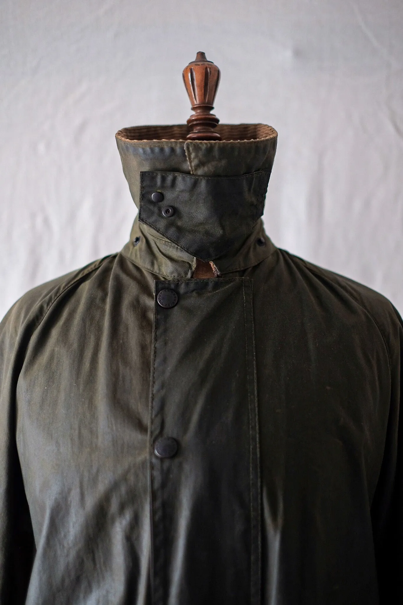 【~80's】Vintage Barbour "BURGHLEY" 2 Crest Size.36