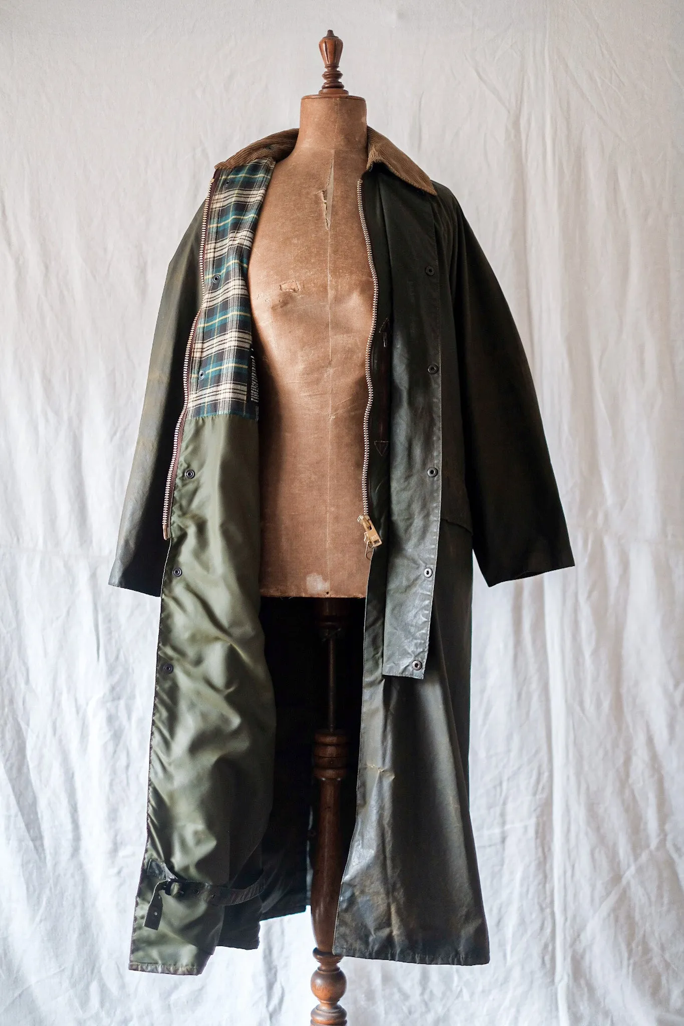 【~80's】Vintage Barbour "BURGHLEY" 2 Crest Size.36