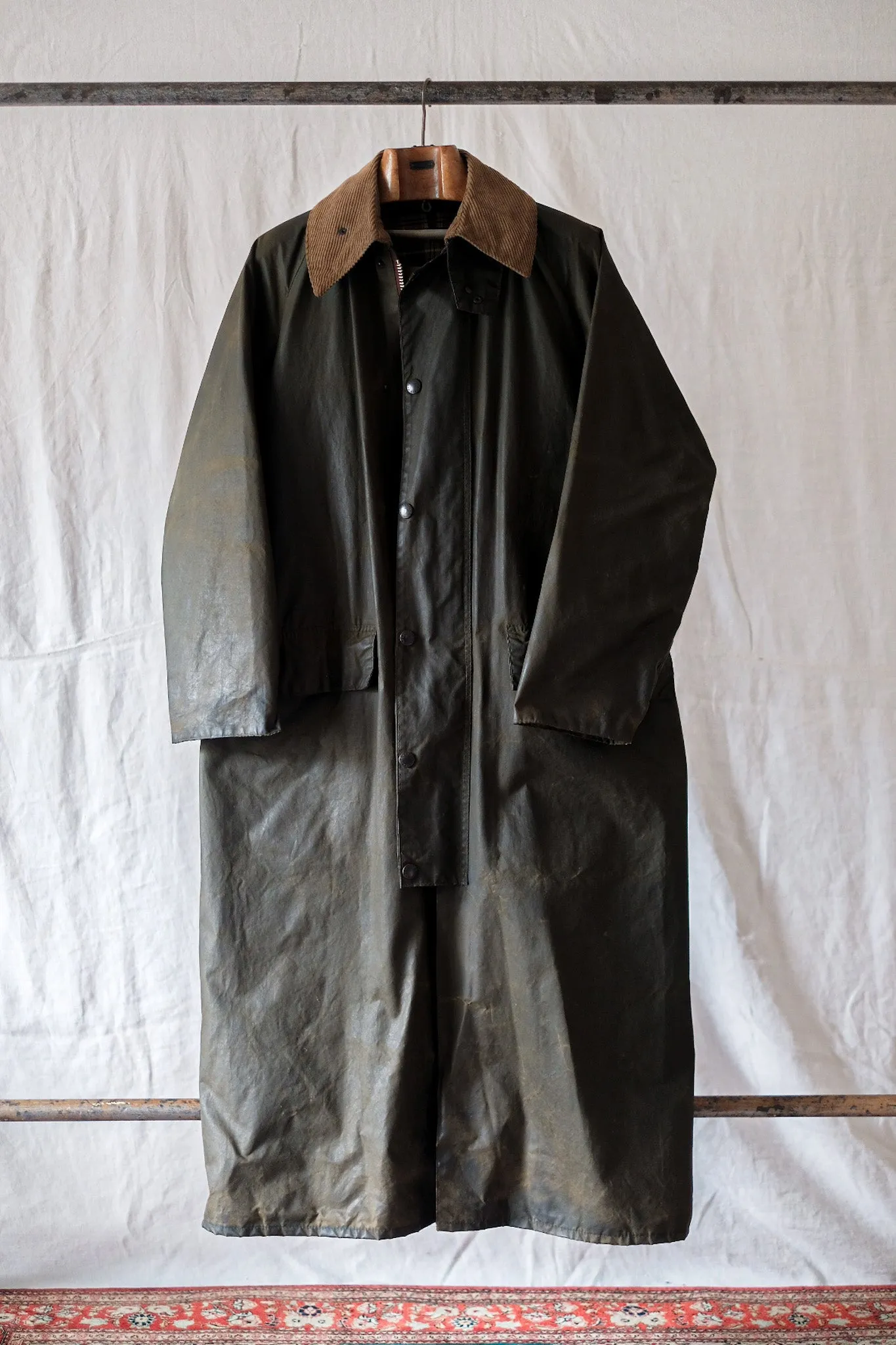 【~80's】Vintage Barbour "BURGHLEY" 2 Crest Size.36