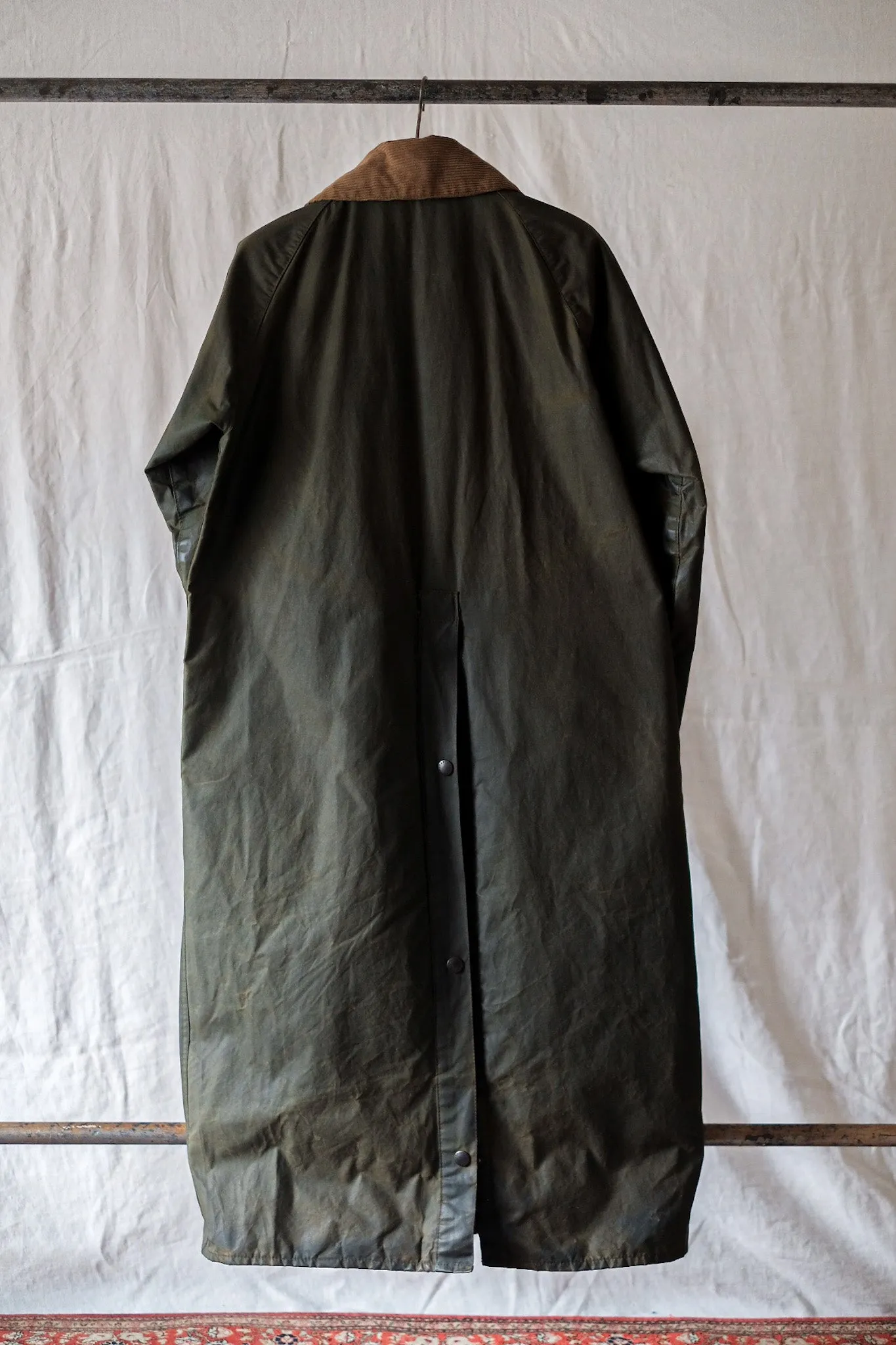 【~80's】Vintage Barbour "BURGHLEY" 2 Crest Size.36
