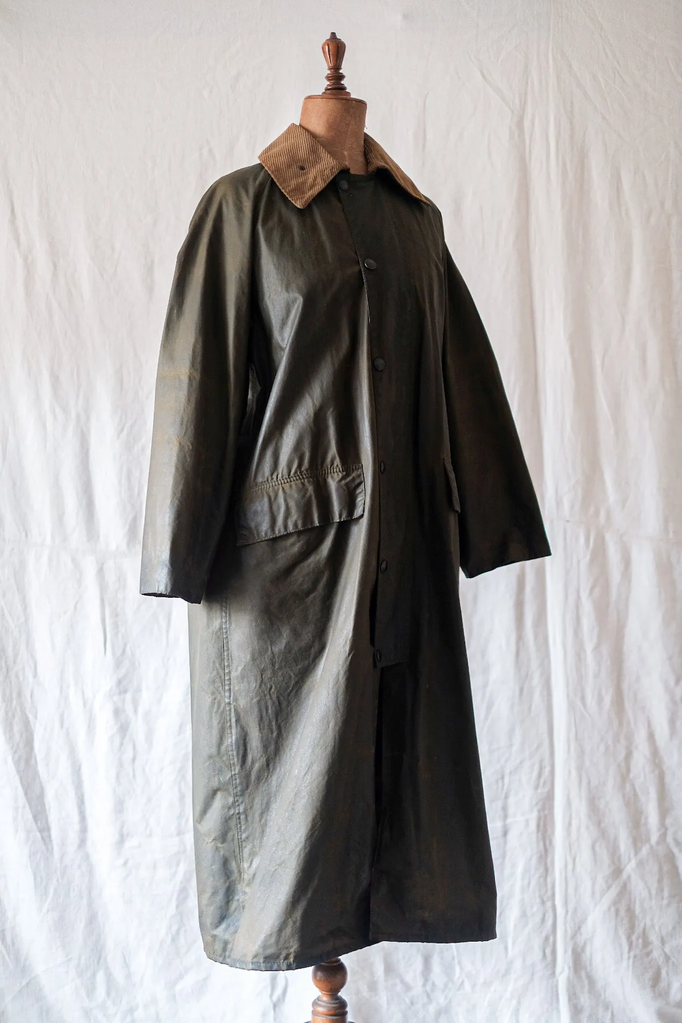 【~80's】Vintage Barbour "BURGHLEY" 2 Crest Size.36
