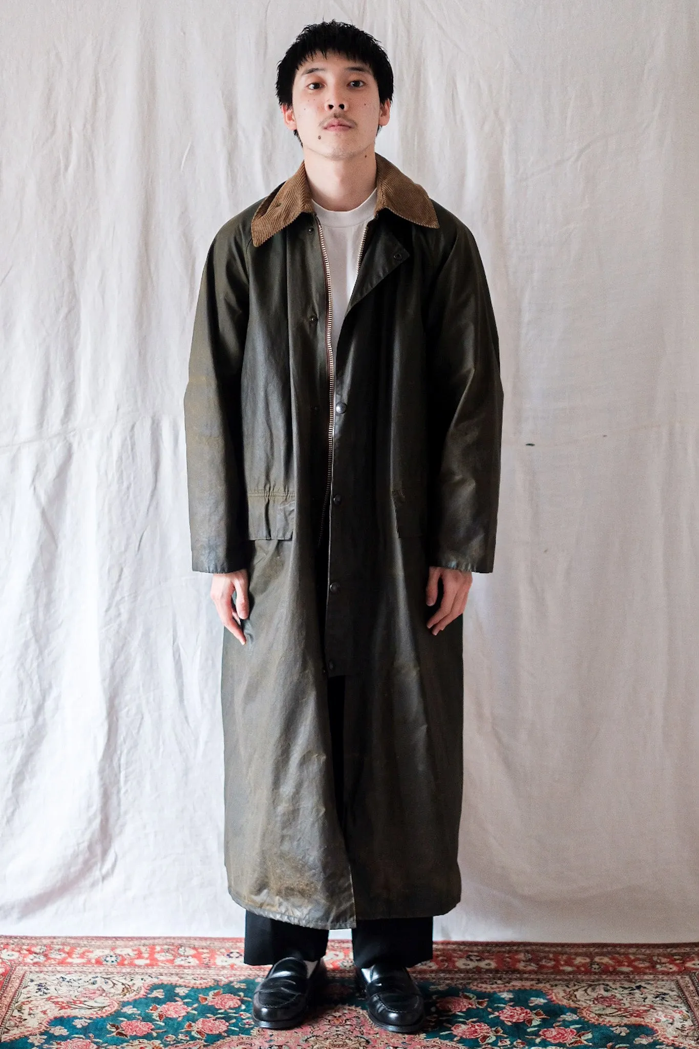 【~80's】Vintage Barbour "BURGHLEY" 2 Crest Size.36