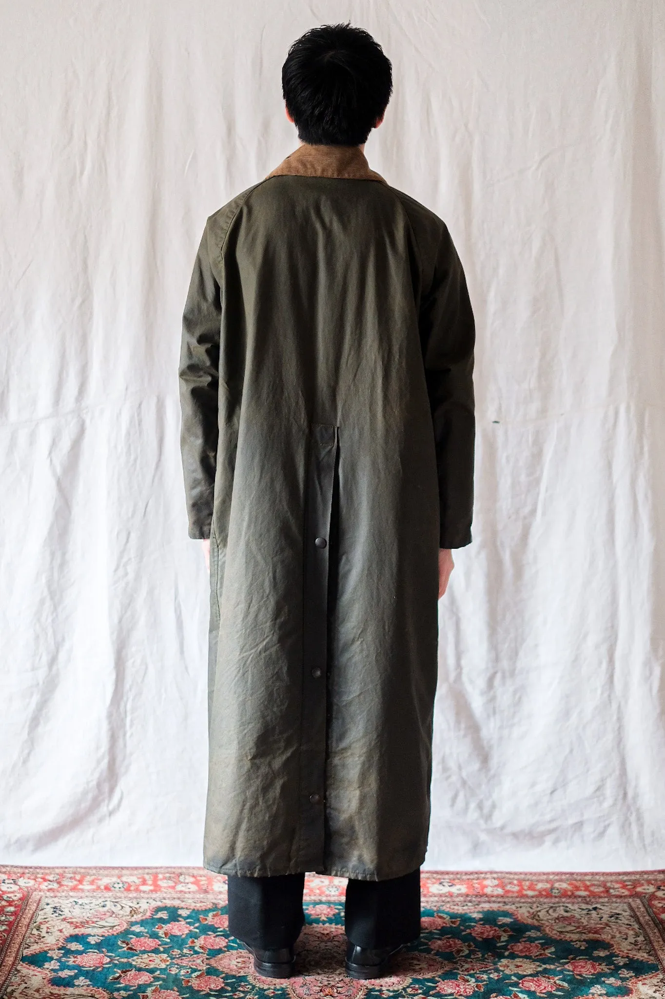 【~80's】Vintage Barbour "BURGHLEY" 2 Crest Size.36