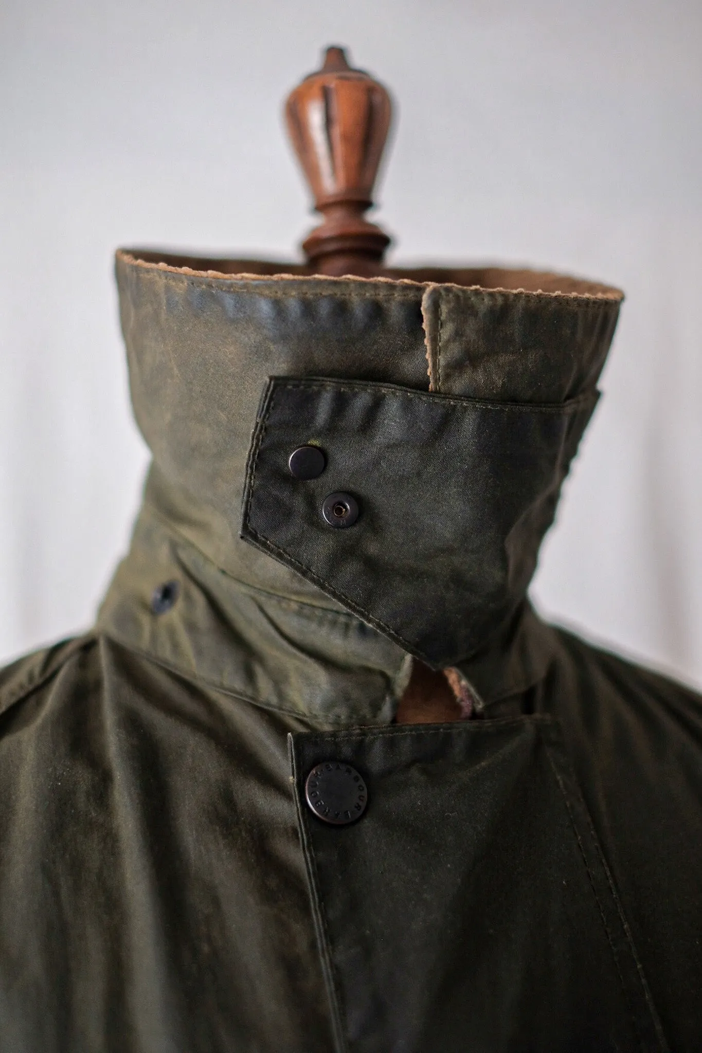 【~80's】Vintage Barbour "BURGHLEY" 2 Crest Size.36