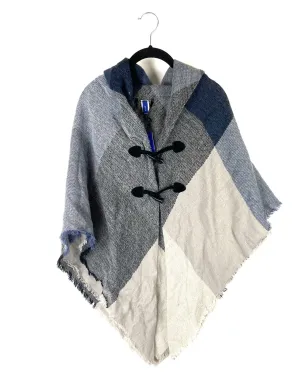 Apt.9 Kohl's Multi-Colored Flannel Poncho - Small