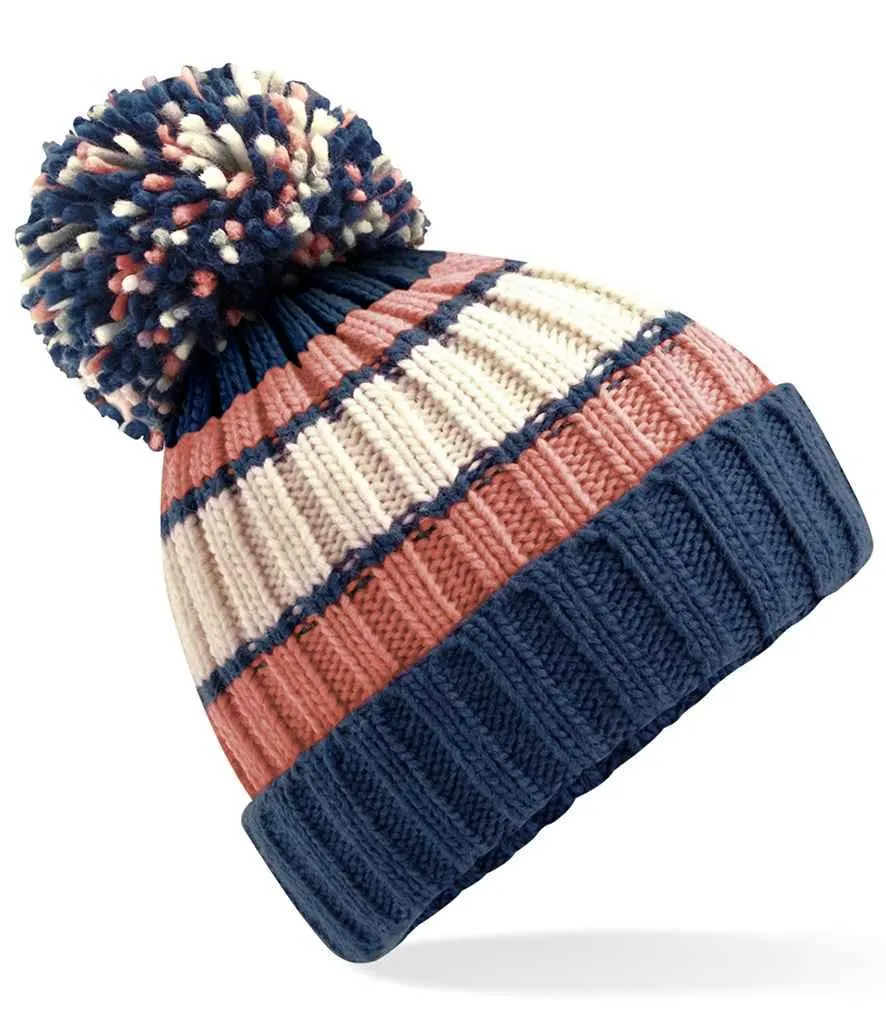 Beechfield Hygge Striped Beanie | Multicolor | One Size
