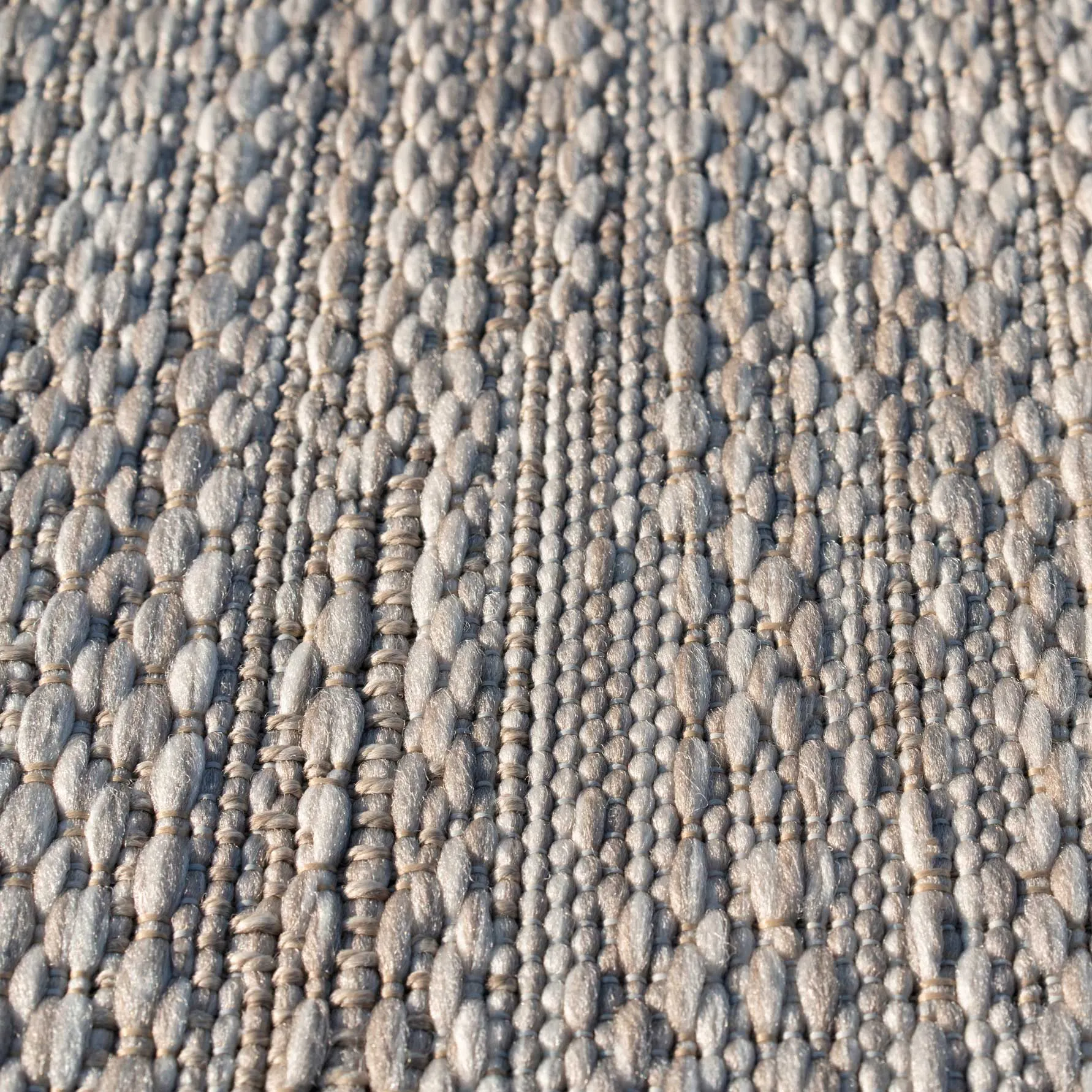 Beige Mottled Flatweave Indoor Outdoor Area Rug - Dusk