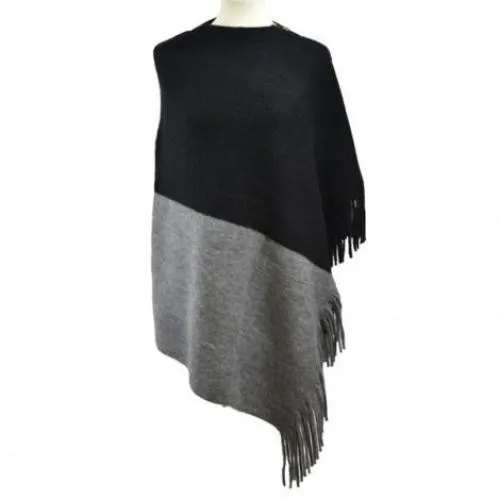 Big Zipper Point Oblong Poncho