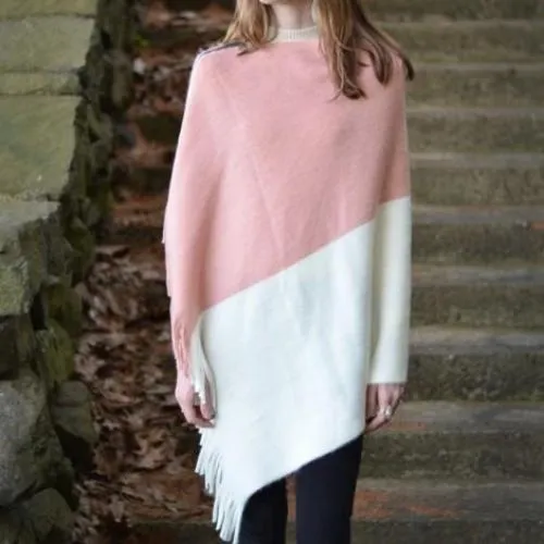 Big Zipper Point Oblong Poncho