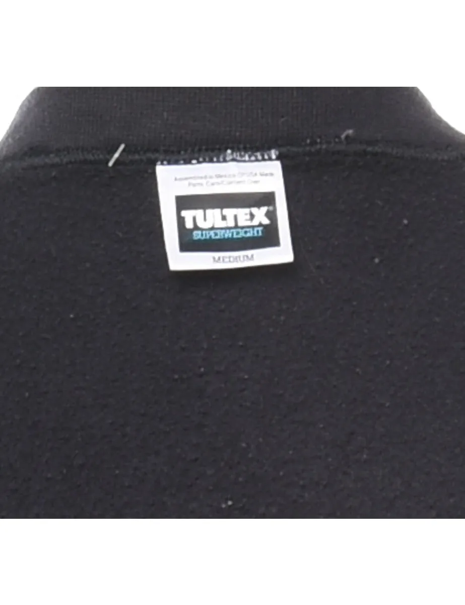 Black 1990s Pittsburgh Steelers Printed Sweatshirt - XL