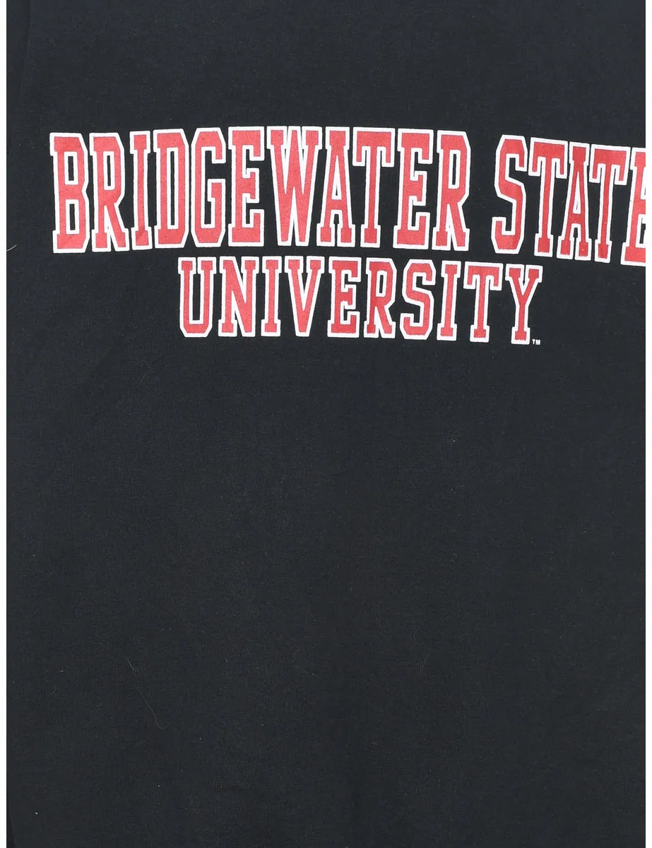 Black Bridge Water State University Printed Sweatshirt - M