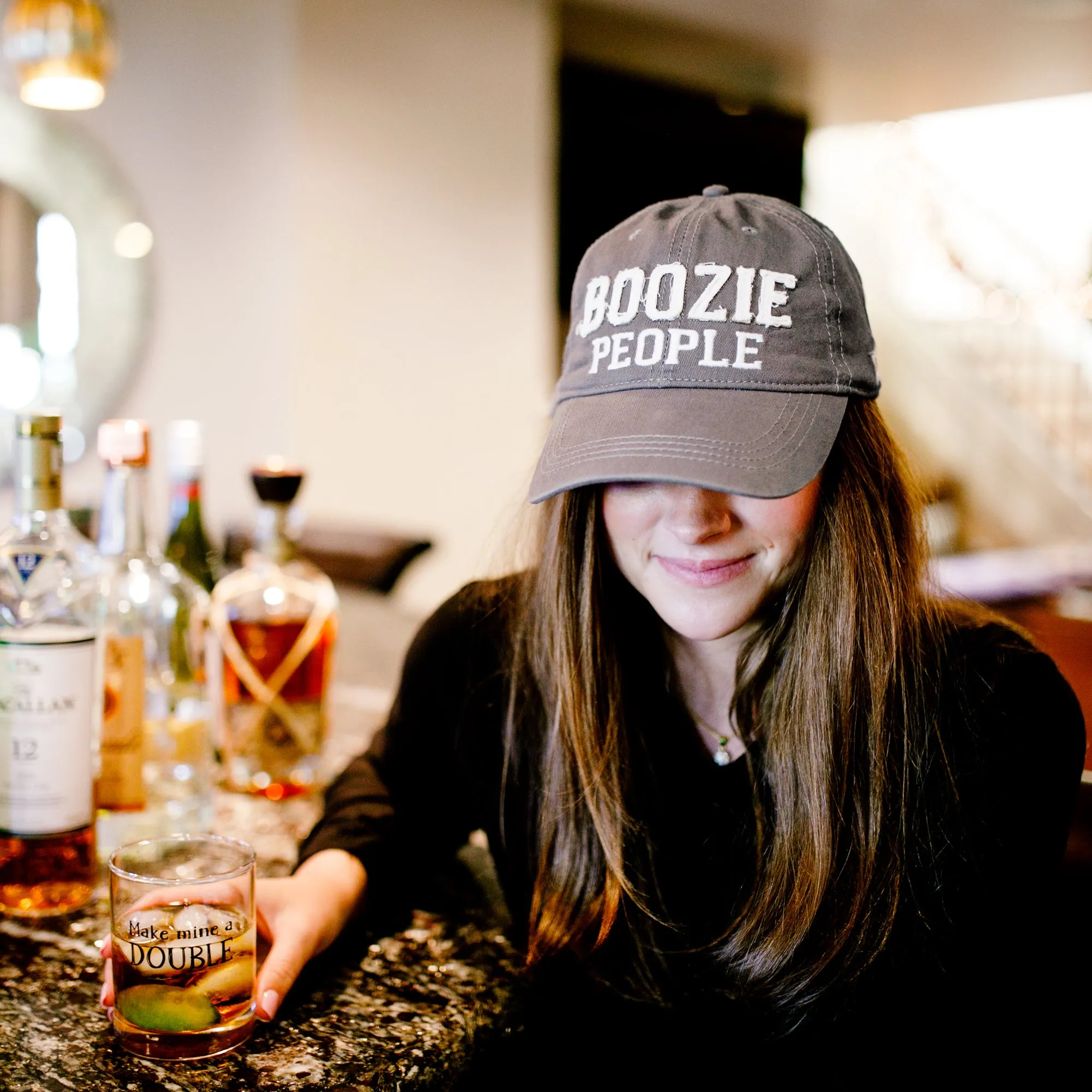 Boozie People Dark Gray Adjustable Hat