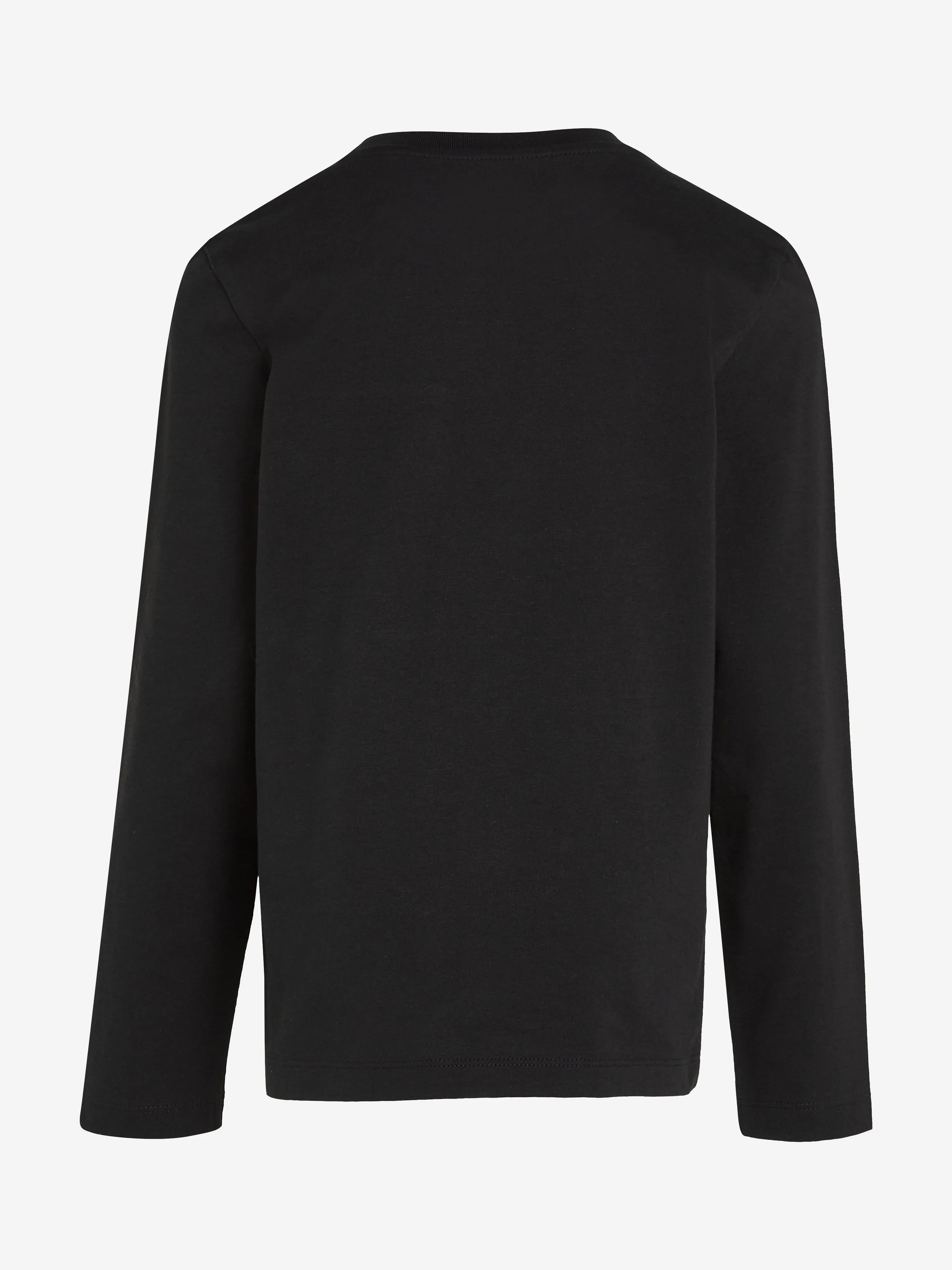 Calvin Klein Boys Badge Long Sleeve T-Shirt in Black