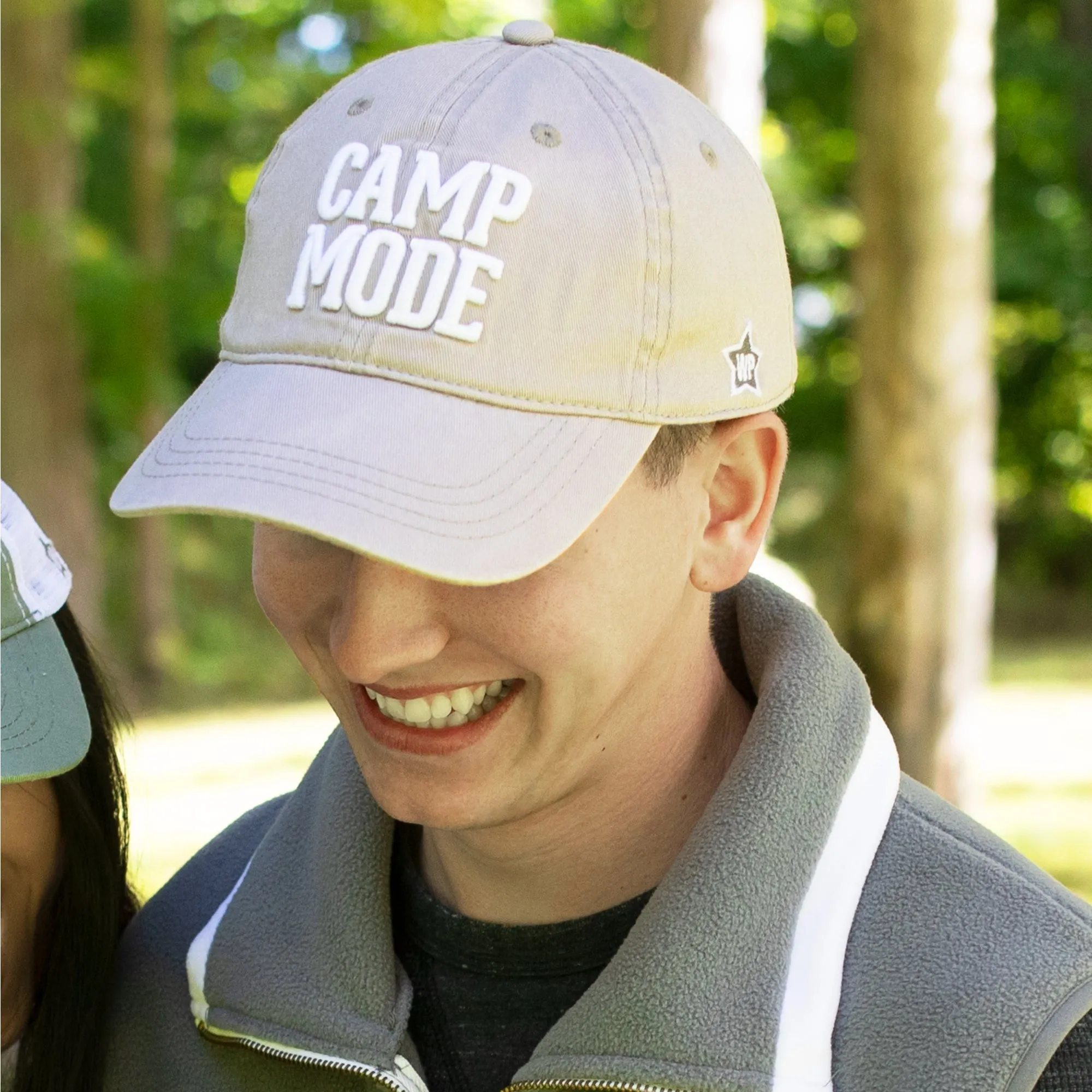 Camp Mode Light Gray Adjustable Hat