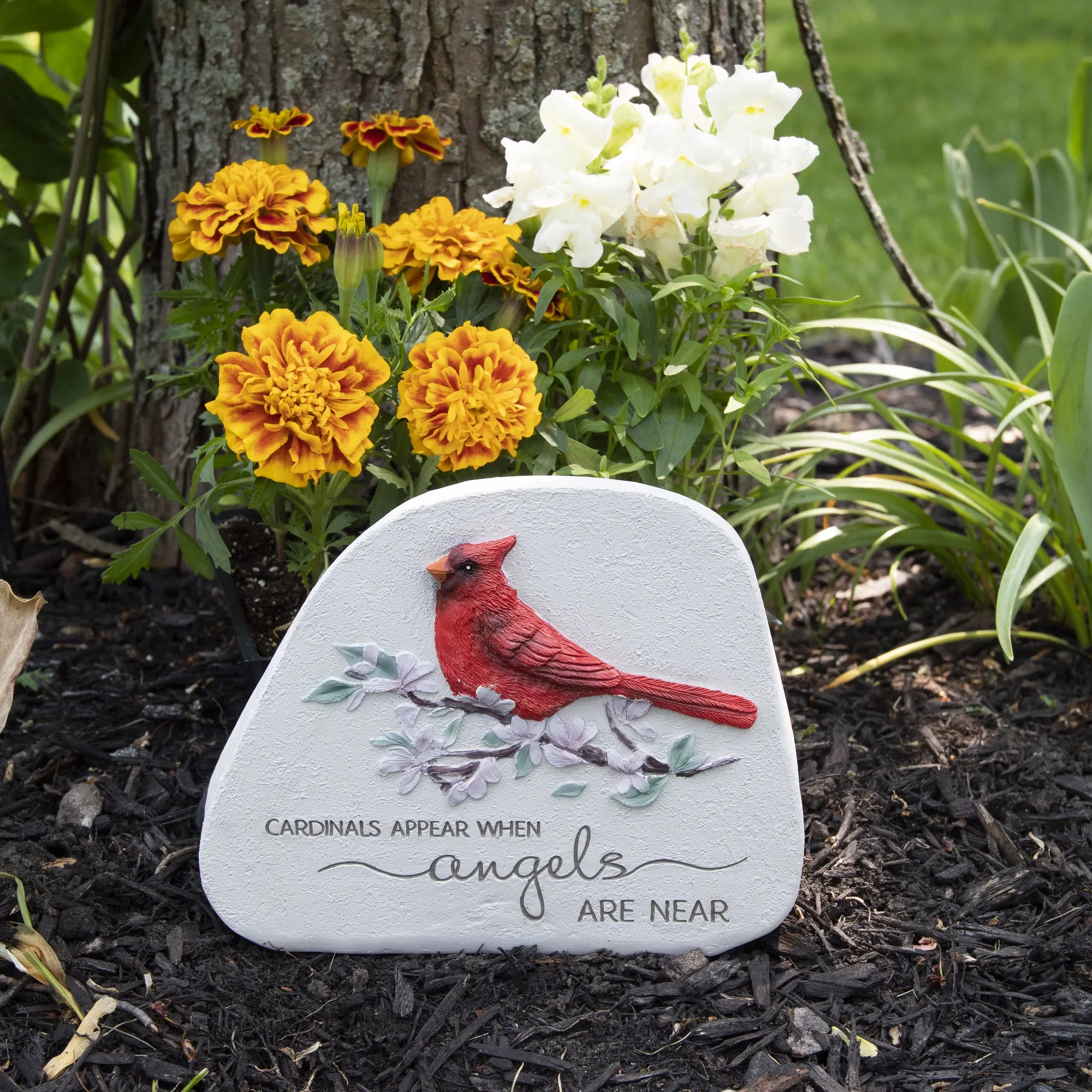Cardinals Appear 5.5" Standing Memorial Stone