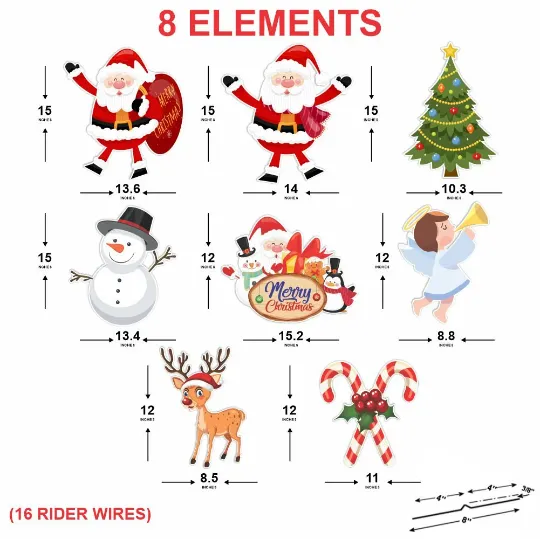 Christmas Yard Sign Cutouts