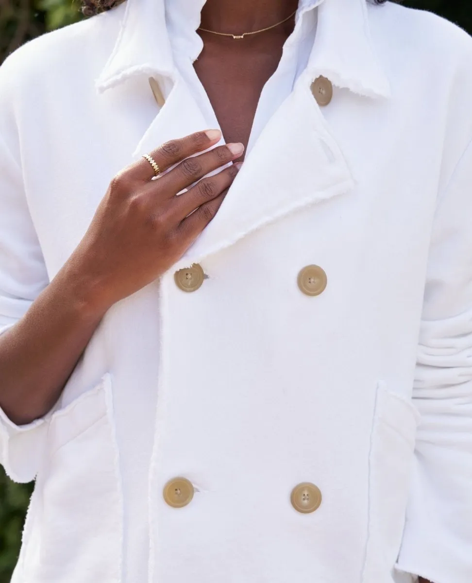 Crop Mini Belfast Peacoat White
