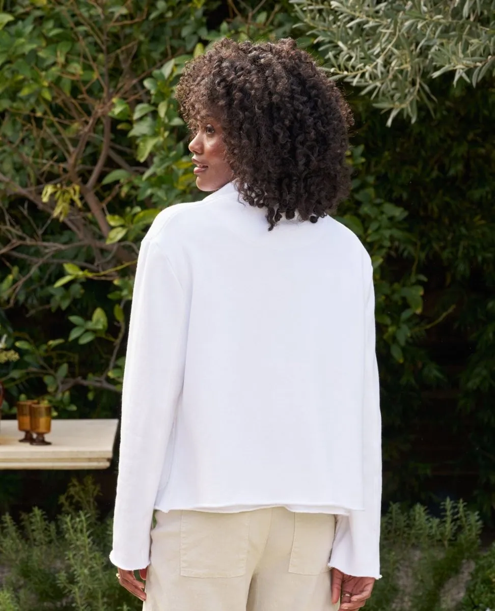 Crop Mini Belfast Peacoat White