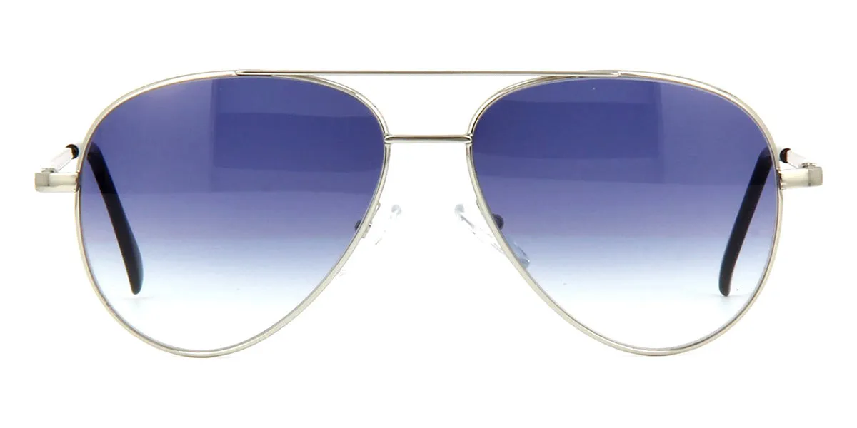 Cutler and Gross Sun 0740 Aviator  Silver