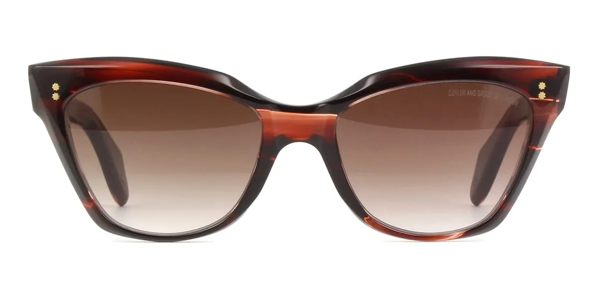 Cutler and Gross Sun 9288 02 Striped Brown Havana