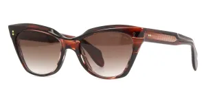 Cutler and Gross Sun 9288 02 Striped Brown Havana