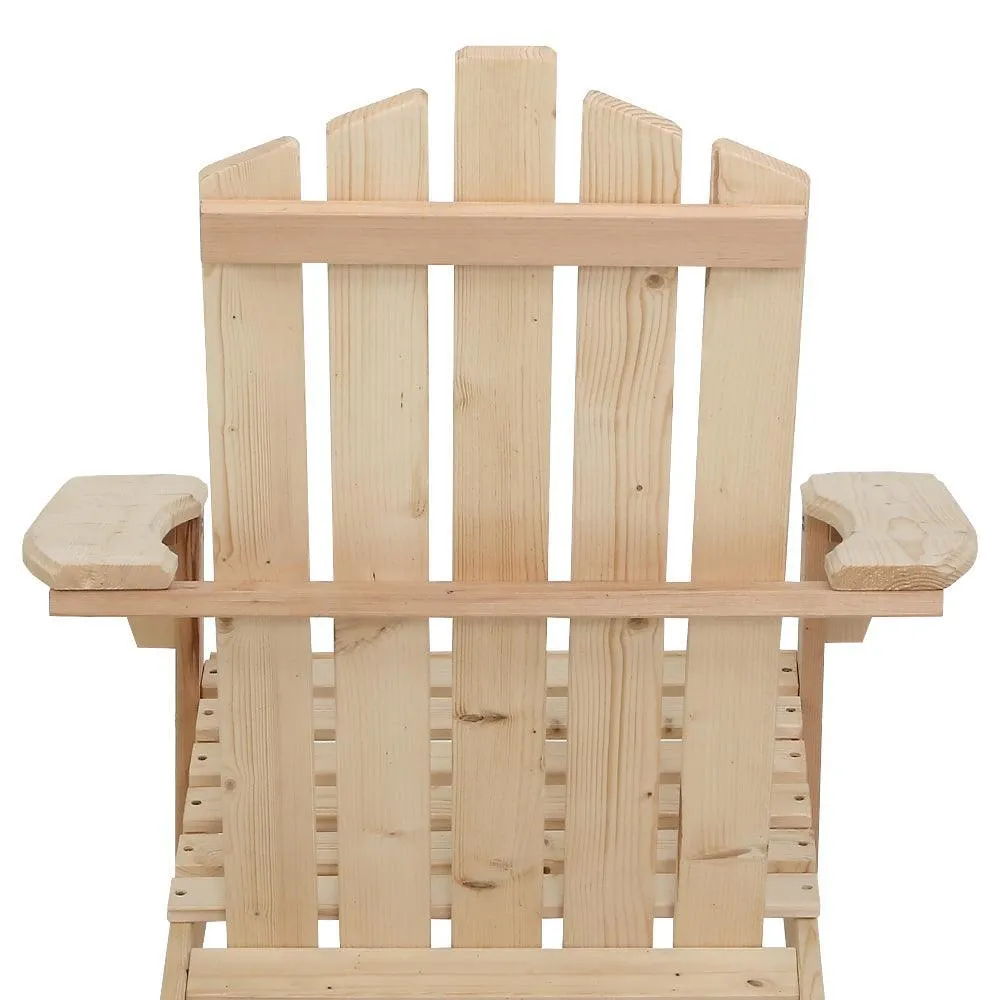 Gardeon Outdoor Sun Lounge Beach Chairs Table Setting Wooden Adirondack Patio Chair Lounges Wood