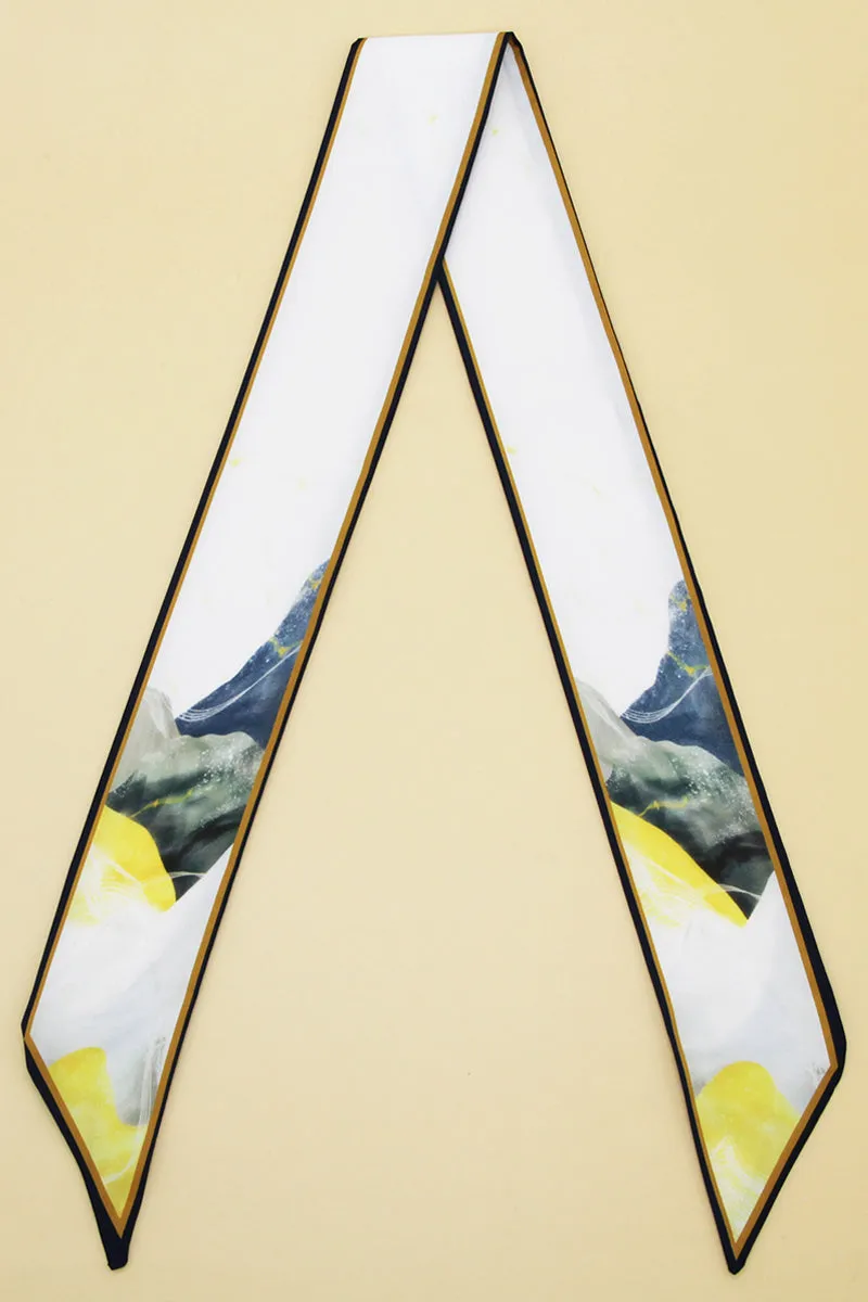 GEOMETRIC PRINT TWILLY SCARF