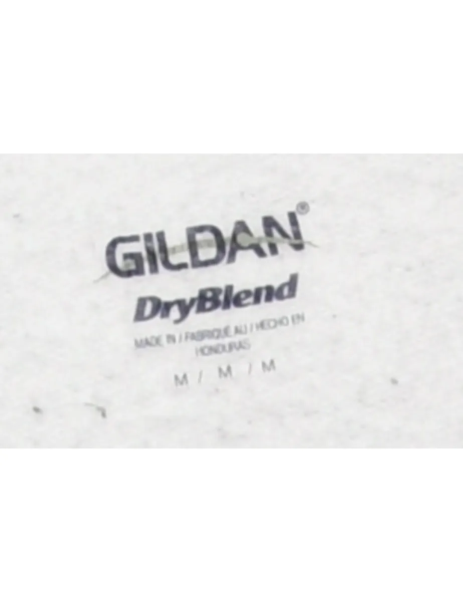 Gildan Grey Printed Hoodie - M