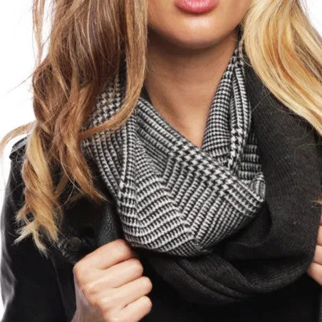 Glen Check Infinity Scarf