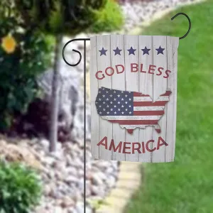 God Bless America Garden Flag - 12" x 18"