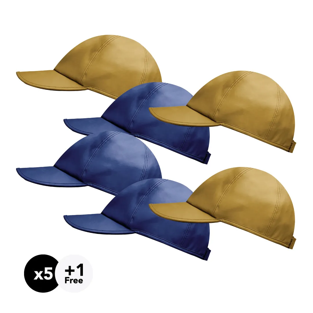 Hairbrella Satin-Lined, Waterproof Baseball Cap Gifting Bundle (Buy 5, Get 1 Free)