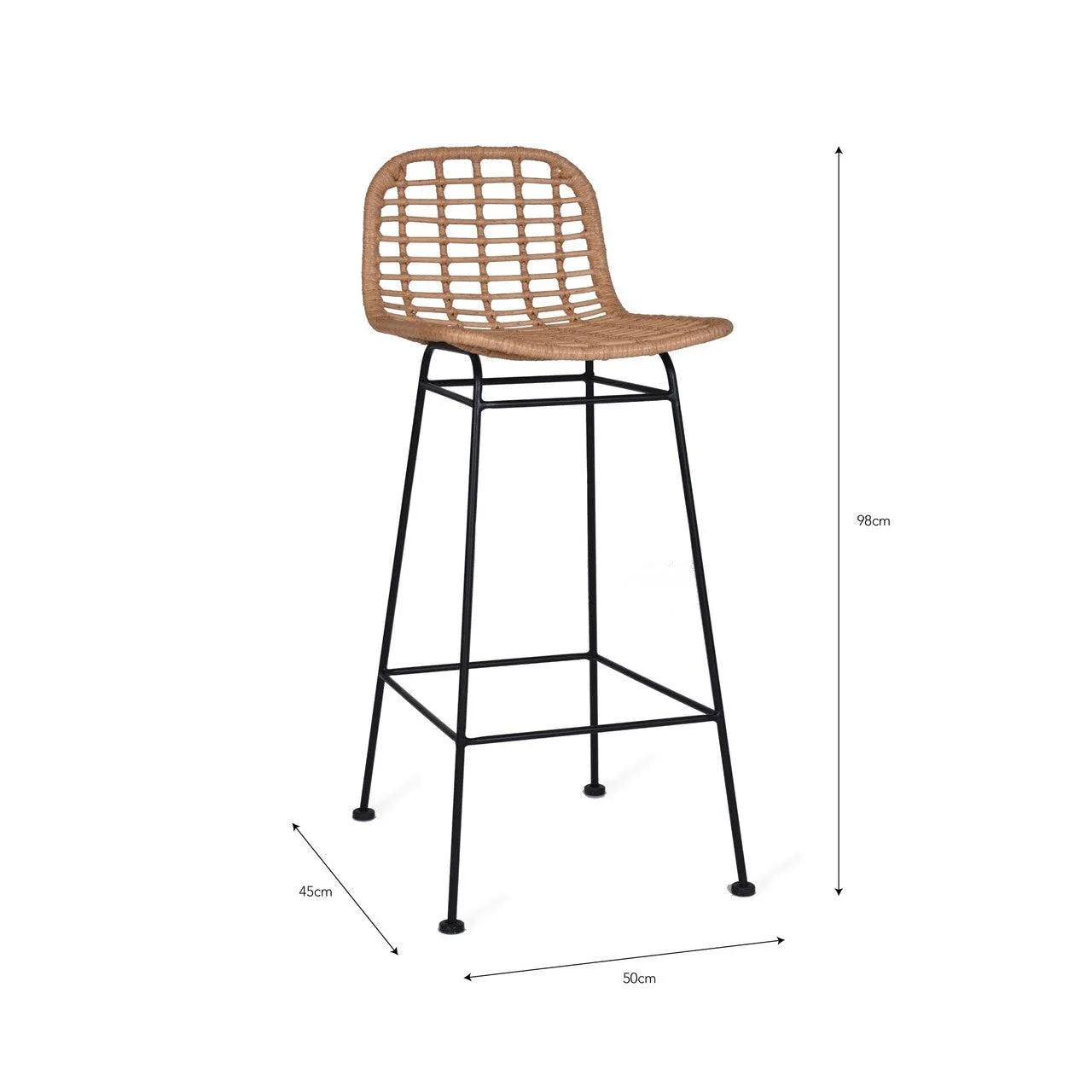 Hampstead Bar Stool - PE Bamboo