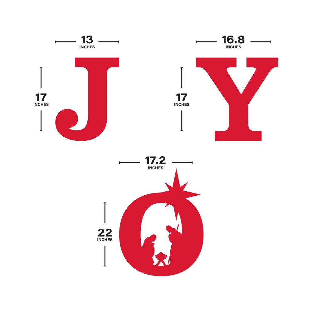 Holy Joy Yard Sign Letters