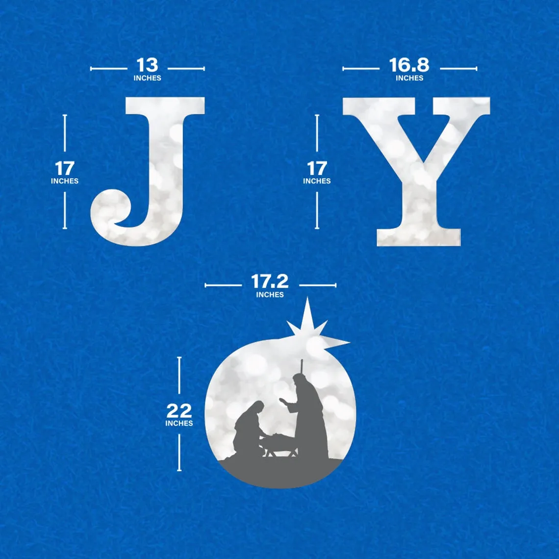 Holy Nativity - Joy Yard Sign Letters