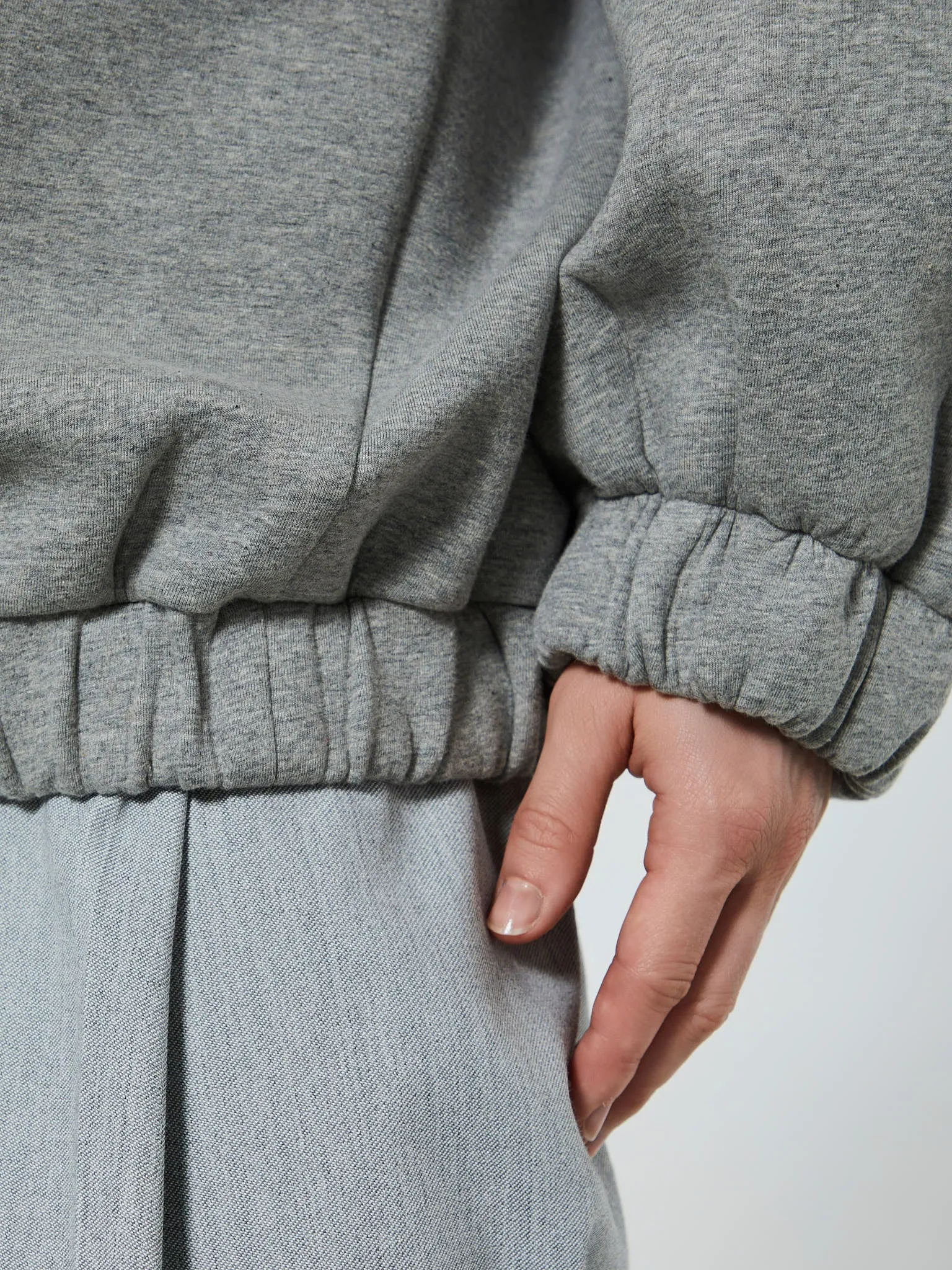 Huntas Sweatshirt in Grey Melange