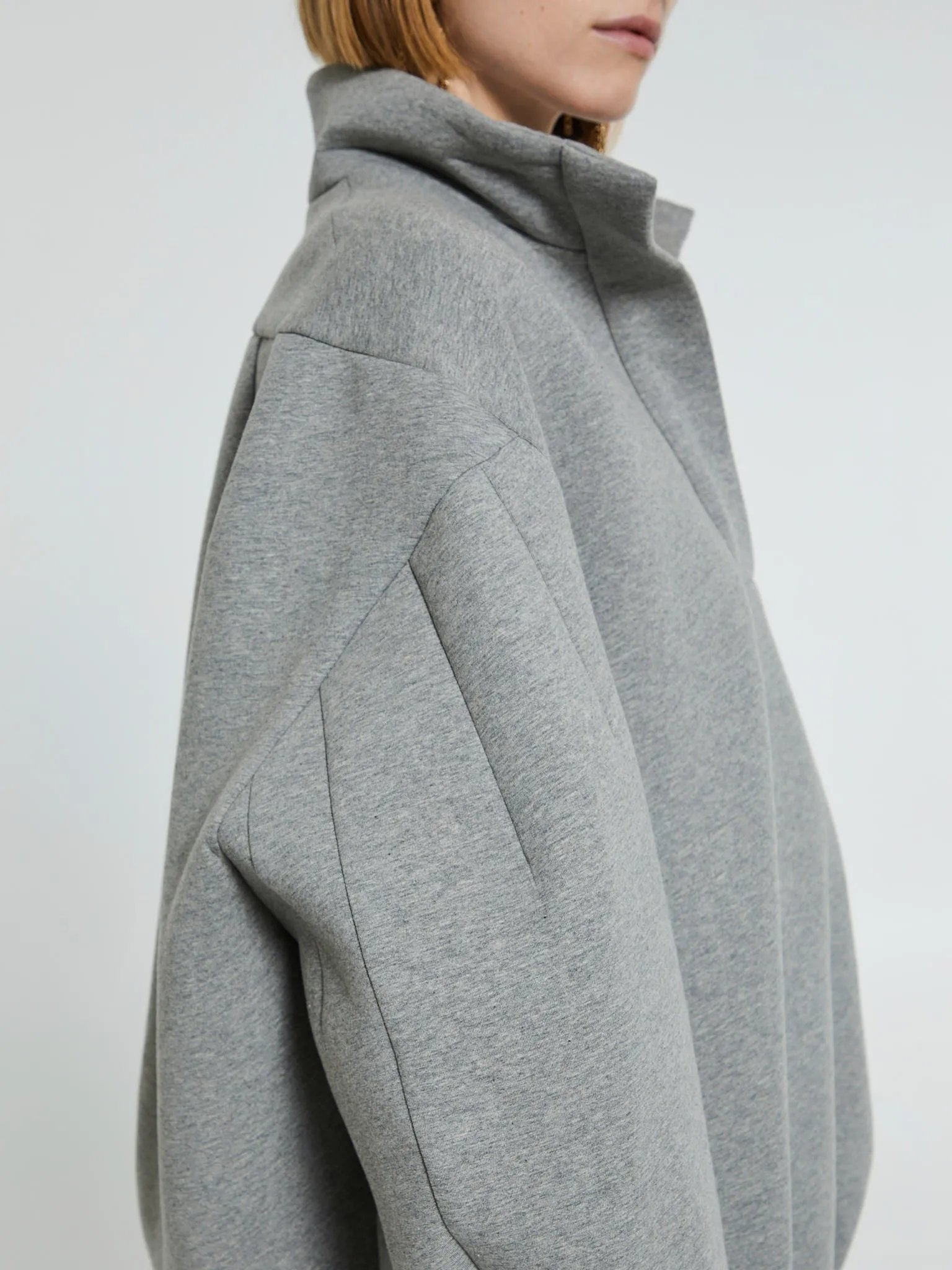 Huntas Sweatshirt in Grey Melange