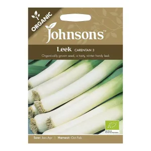 Johnson's Organic Leek Carentan 3 Seeds