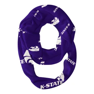 Kansas State Wildcats KSU Repeat Logo Game Day Collegiate Women Light Weight Ultra Soft Infinity Scarf by Vive La Fete