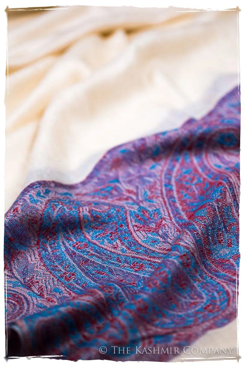Khairunnisa Paisley Frontière Pashmina Cashmere Scarf
