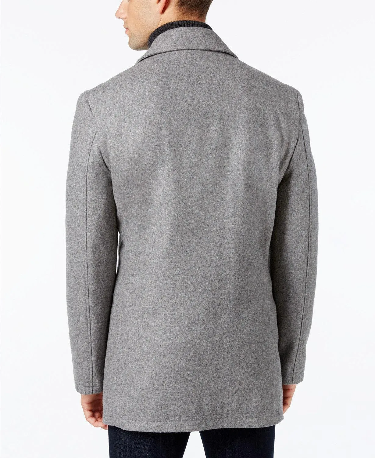 Lauren Ralph Lauren Mens Classic fit Luke Double Breasted Peacoat Coat 42 R Grey