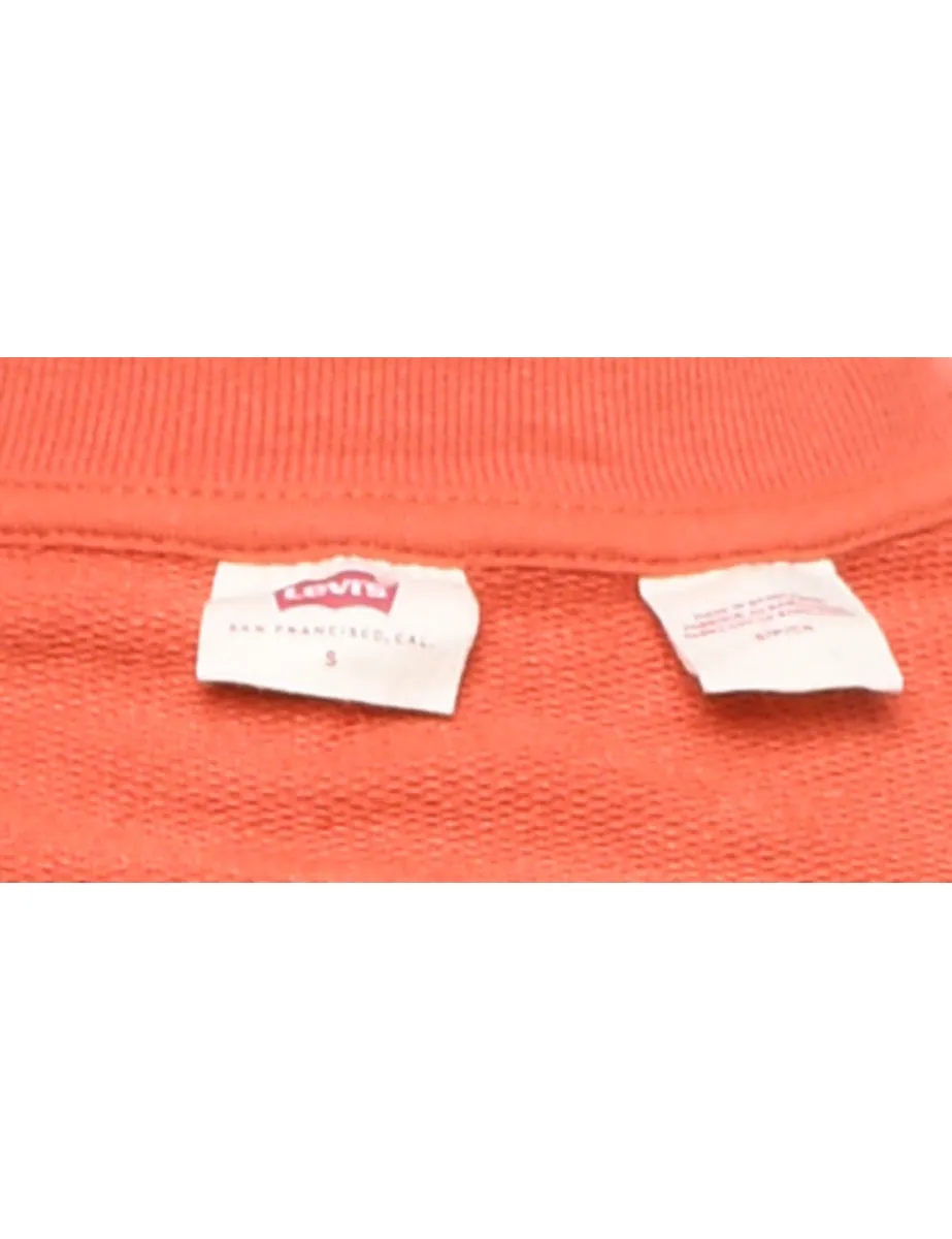 Levi's Orange Plain Sweatshirt - S