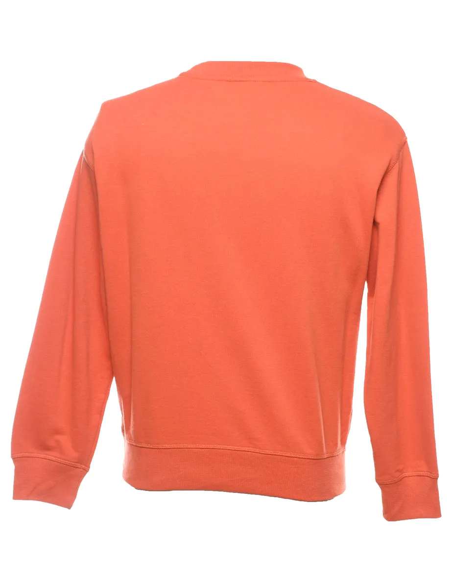 Levi's Orange Plain Sweatshirt - S