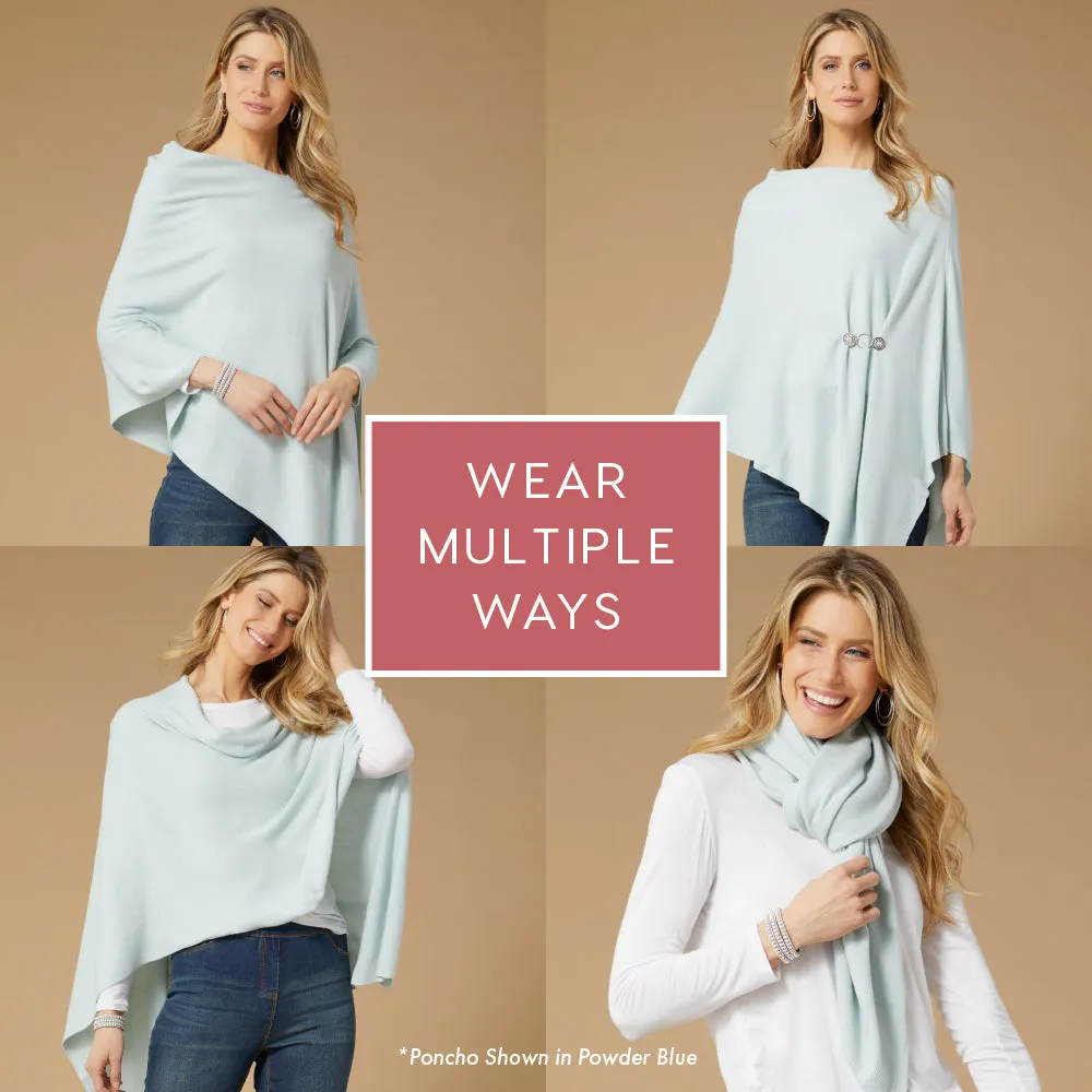 Lightweight Poncho - Antique Moss