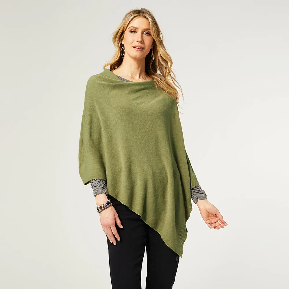 Lightweight Poncho - Antique Moss