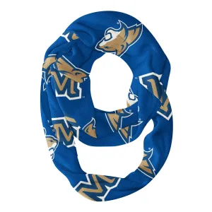 Montana State Bobcats Repeat Logo Game Day Collegiate Women Light Weight Ultra Soft Infinity Scarf by Vive La Fete