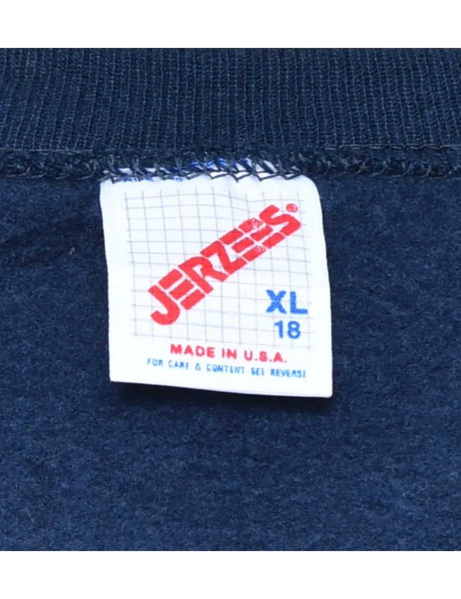 Navy Plain Sweatshirt - XL