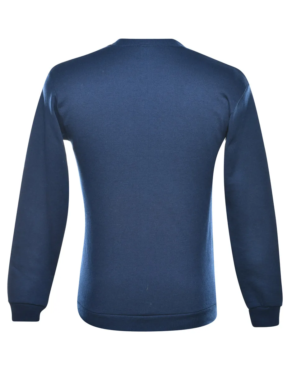 Navy Plain Sweatshirt - XL