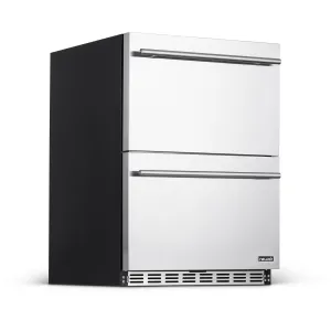 Newair® 80-Can, 20-Bottle Indoor/Outdoor Built-In Beverage Fridge - 24"
