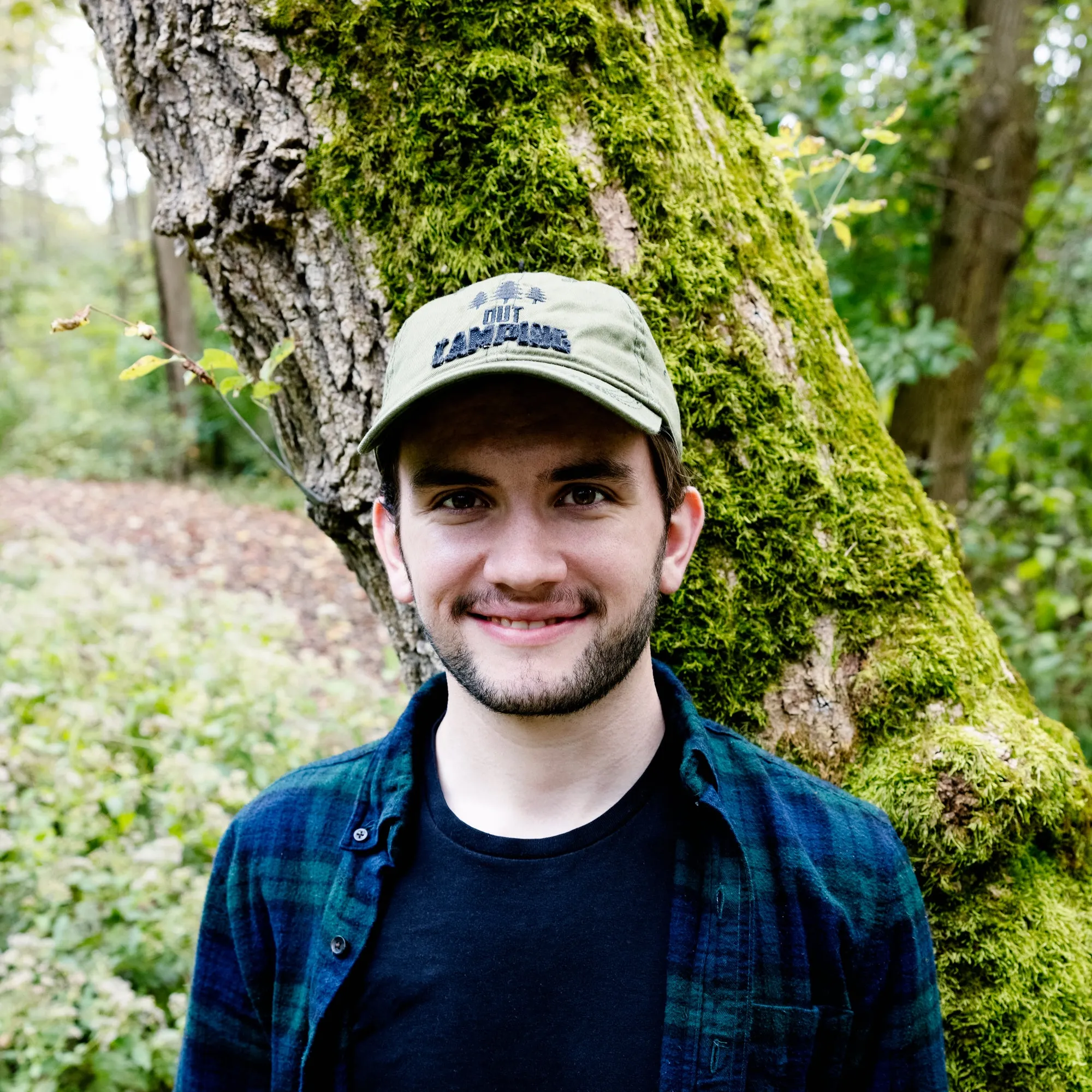 Out Camping Olive Adjustable Hat